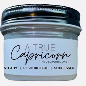 Capricorn Candle - Zodiac Candle - True Capricorn - Gift for Capricorn